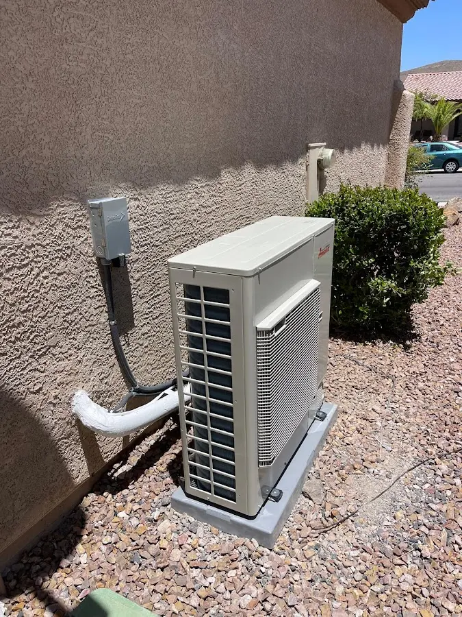 Residential air conditioning condenser unit in Roanoke